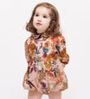 Christina Rohde Romper l/s - Dusty Roze m. Bloemen - Christina Rohde - 1 jaar (80) - Rompers Lange Mouw