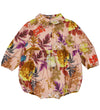 Christina Rohde Romper l/s - Dusty Roze m. Bloemen - Christina Rohde - 1 jaar (80) - Rompers Lange Mouw