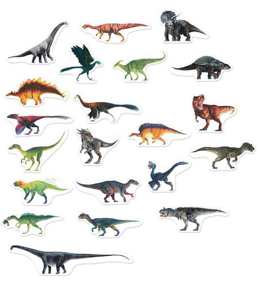 Vilac Magneten - 21 st. - Dinosaurussen uit het Natuurhistorisch - Vilac - OneSize - Magnetisch speelgoed