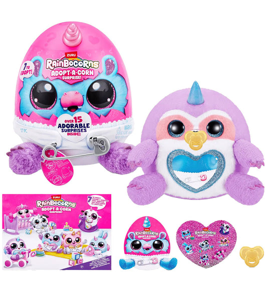 Rainbocorns Verrassing - 22 cm - Adopt-A-Corn - Asst. - Rainbocorns - OneSize - Knuffels