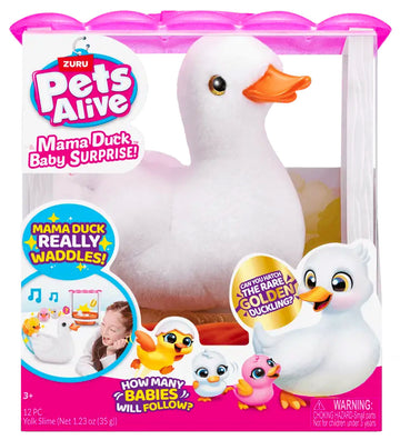 Pets Alive Knuffel - 30 cm - Mama Eend m. Muziek - Pets Alive - OneSize - Knuffels