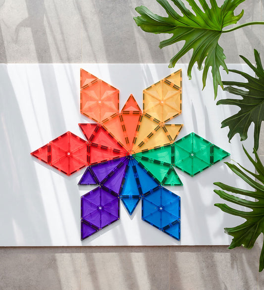Connetix Magneetset - 30 Onderdelen - Rainbow Geometriepakket - Connetix - OneSize - Magnetisch speelgoed