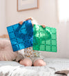 Connetix Magnetische platen - 2 Onderdelen - Blauw en Groen - Connetix - OneSize - Magnetisch speelgoed