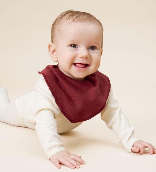 Pippi Baby Babyslabbetje - Puntig - Nieuw Maroon - Pippi Baby - OneSize - Kwijlsjaaltjes