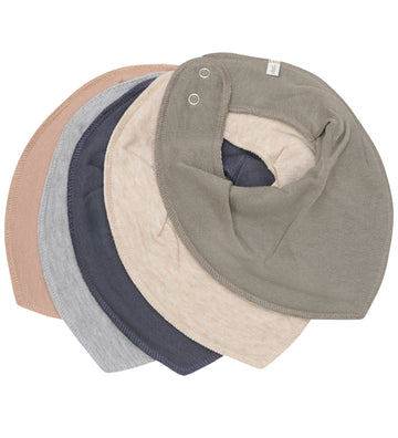 Pippi Babyslabbetje - 5-pack - Vetiver - Pippi Baby - OneSize - Kwijlsjaaltjes