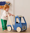 Kids Concept Loopwagen - Hout - Vrachtwagen - Aiden - Blauw - Kids Concept - OneSize - Loopwagens