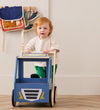 Kids Concept Loopwagen - Hout - Vrachtwagen - Aiden - Blauw - Kids Concept - OneSize - Loopwagens