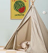 Kids Concept Speeltent - Tipi Stripe - Blauw/Wit - Kids Concept - OneSize - Speeltenten