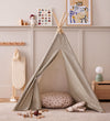Kids Concept Speeltent - Tipi Stripe - Blauw/Wit - Kids Concept - OneSize - Speeltenten