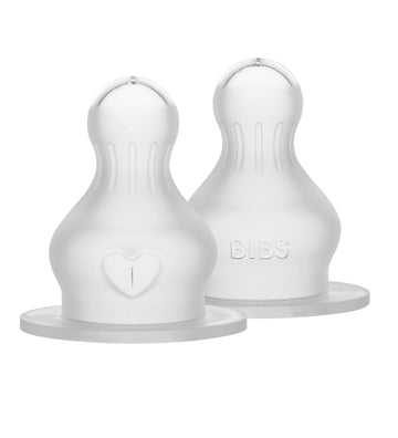 BIBS flessenspeen - 2-pack - Medium Flow - Siliconen - BIBS - OneSize - Flessenspenen