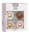 BIBS Bohemen Fopspenen - Maat 1 - 4-pack - Rond - Blush Mix - BIBS - 0-6 mnd - Fopspenen