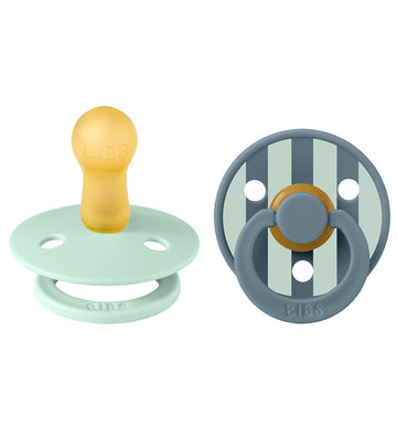 BIBS Colour Fopspenen - Maat 2 - 2-pack - Rond - Nordic Mint/Pet - BIBS - 6-18 mnd - Fopspenen