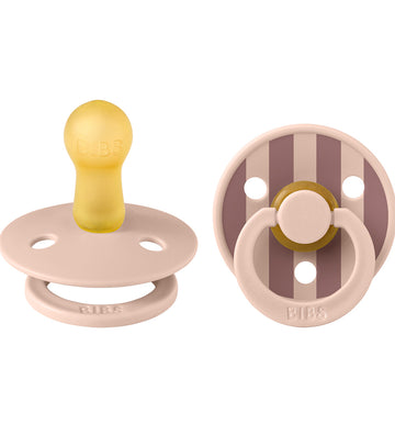 BIBS Colour Fopspenen - Maat 2 - 2-pack - Rond - Blush/Ivory - BIBS - 6-18 mnd - Fopspenen
