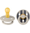 BIBS Colour Fopspenen - Maat 2 - 2-pack - Rond - Waar/Ivory - BIBS - 6-18 mnd - Fopspenen