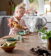 Sebra Houten Speelgoed - Bestek-Set tot 4 - Groen - Sebra - OneSize - Speelgoedeten