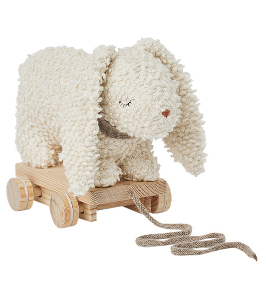 Smallstuff Trekdier - Konijn - Off White - Smallstuff - OneSize - Trekspeelgoed