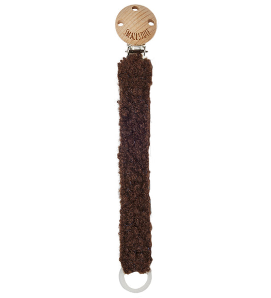Smallstuff Speenketting - Wol - Brown - Smallstuff - OneSize - Speenkettingen