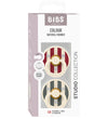 BIBS Colour Fopspenen - Maat 1 - 2-pack - Rond - Ruby Pijn Mix - BIBS - 0-6 mnd - Fopspenen