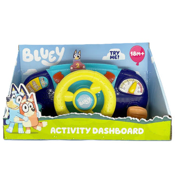 Bluey Dashboard m. Verlichting/Geluid - Bluey - OneSize - Activiteitenspeelgoed