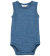 Joha Romper mouwloos - Wol - Denim Blauw - Joha - 50 - Rompers Mouwloos