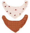 Filibabba Slabbetjes - Mousseline/Badstof - 2-pack - Lucky/Amber - Filibabba - OneSize - Kwijlsjaaltjes