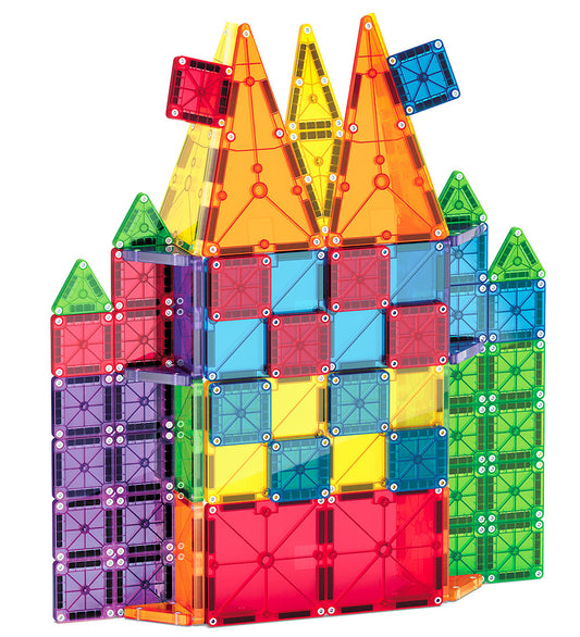 Magna-Tiles Magneetset - 62 Onderdelen - MicroMAGS & Combo - Magna-Tiles - OneSize - Magnetisch speelgoed