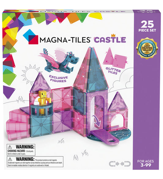 Magna-Tiles Magneetset - 25 Onderdelen - Kasteel - Magna-Tiles - OneSize - Magnetisch speelgoed