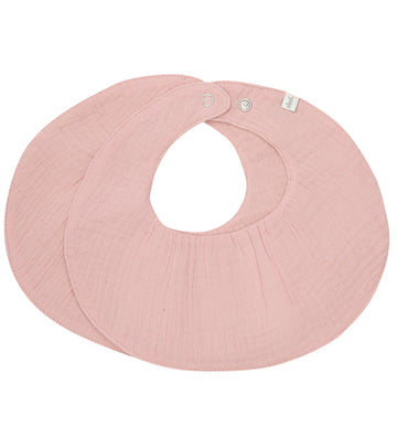 Pippi Kwijlslabbetje - 2-pack - Rose Tan - Pippi Baby - OneSize - Kwijlsjaaltjes