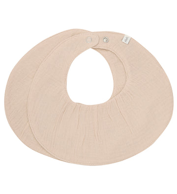 Pippi Slabbetjes - 2-pack - Doeskin - Pippi Baby - OneSize - Kwijlsjaaltjes