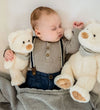 Teddykompaniet Knuffel - Geschilderd - 25 cm - Crème - Teddykompaniet - OneSize - Knuffels
