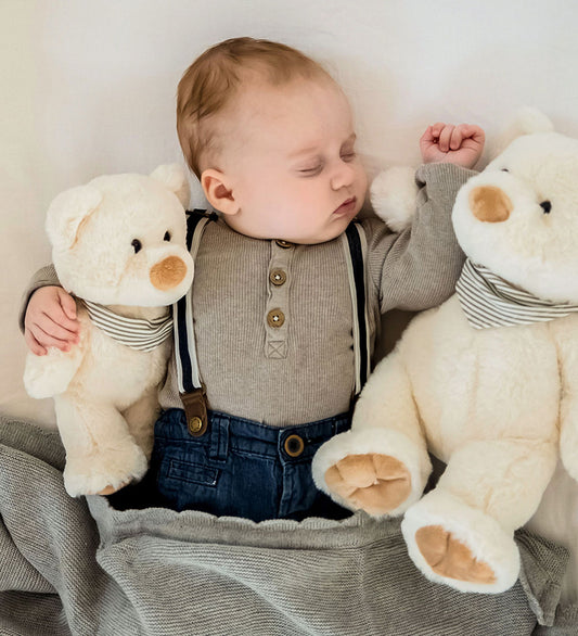 Teddykompaniet Knuffel - Geschilderd - 25 cm - Crème - Teddykompaniet - OneSize - Knuffels