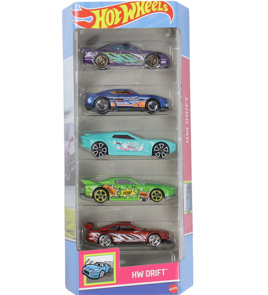 Hot Wheels Auto's - 5-pack - HW-bedrijf - Hot Wheels - OneSize - Auto´s