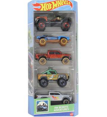 Hot Wheels Auto's - 5-pack - HW avonturen op afstand - Hot Wheels - OneSize - Auto´s