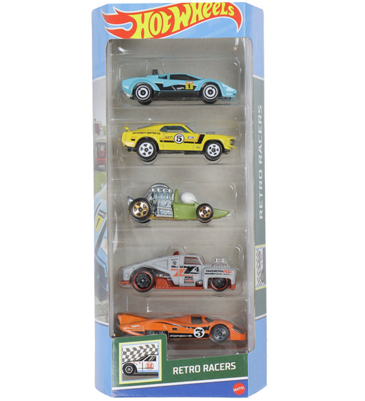 Hot Wheels Auto's - 5-pack - Retro Racers - Hot Wheels - OneSize - Auto´s