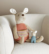 Bloomingville Stoffen pop - 33 cm - Clover - Bruin - Bloomingville - OneSize - Poppen