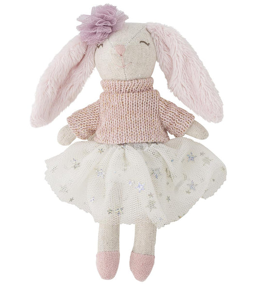 Bloomingville Stoffen pop m. Opbergtas - 15 cm - Milly - Cr - Bloomingville - OneSize - Poppen