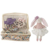 Bloomingville Stoffen pop m. Opbergtas - 15 cm - Milly - Cr - Bloomingville - OneSize - Poppen