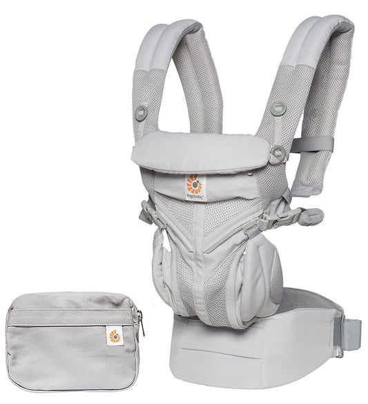 Ergobaby Voetenzak - Omni 360 - Cool Air Mesh - Grijs - Ergobaby - 0-4 jaar (56-104) - Draagzakken