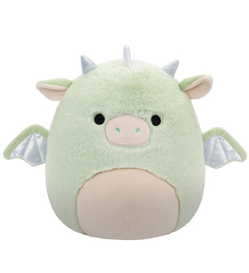 Squishmallows Knuffel - 30 cm - Fuzz A Mallows - Drew Draak - Squishmallows - OneSize - Knuffels