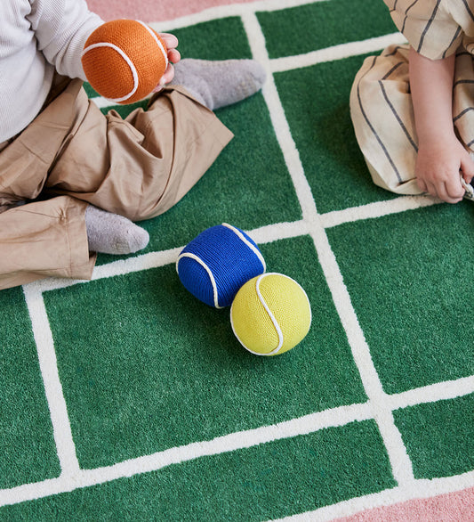 OYOY Rammelaar - Tennisballen - Apricot/Blue - OYOY - OneSize - Ramelaren