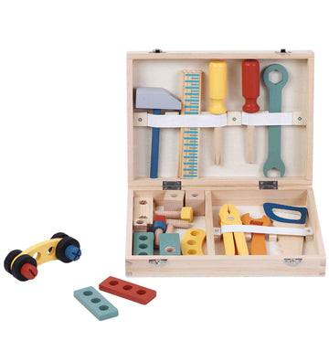 Kinder and Kids Houten Speelgoed - Gereedschapskist - Kinder and Kids - OneSize - Gereedschap