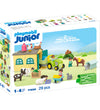 Playmobil Junior - Boerderij m. Tractor - 71656 - 29 Onderdelen - Playmobil - OneSize - Blokken