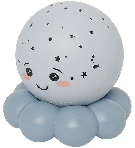 Cloud-B Nachtlamp - Twinkles To Go Octo - 12x12 cm - Pastel Blue - Cloud-B - OneSize - Nachtlampen