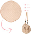 Play&Go Speelmat - Ø120 cm - Soft Organic - Strepen Brown - Play&Go - OneSize - Speelmaten