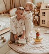 Play&Go Speelmat - Ø120 cm - Soft Organic - Strepen Brown - Play&Go - OneSize - Speelmaten