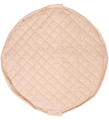 Play&Go Speelmat - Ø120 cm - Soft Organic - Strepen Brown - Play&Go - OneSize - Speelmaten