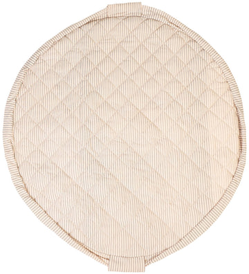 Play&Go Speelmat - Ø120 cm - Soft Organic - Strepen Blue - Play&Go - OneSize - Speelmaten