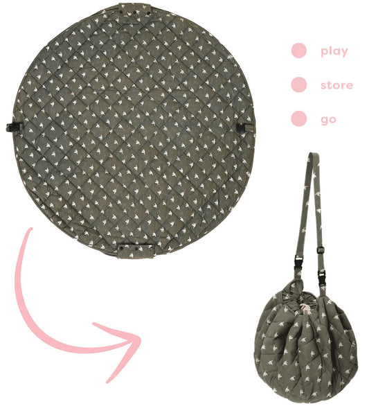 Play&Go Speelmat - 3-in-1 - Ø130 cm - Bloei Birds - Play&Go - OneSize - Speelmaten