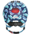 Abus Fietshelm - Smiley 3.0 LED - Blue Auto's - Abus - 45-51 cm - Fietshelmen