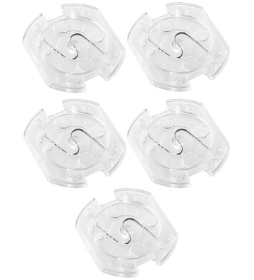 Jippies Stopcontactzekeringen - Draaibaar - 5 st. - Transparent - Jippies - OneSize - Sloten